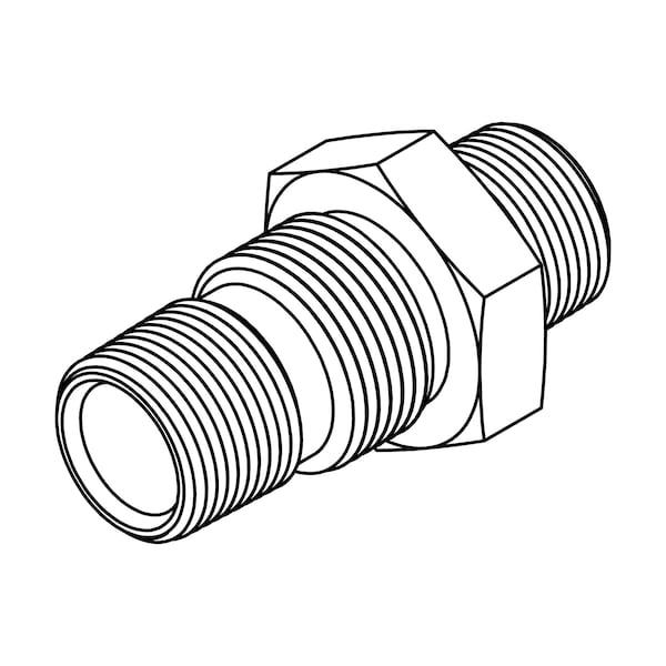 Tompkins Hydraulic Fitting-Steel06MP-06MP BULKHEAD 2708-06-06 - main